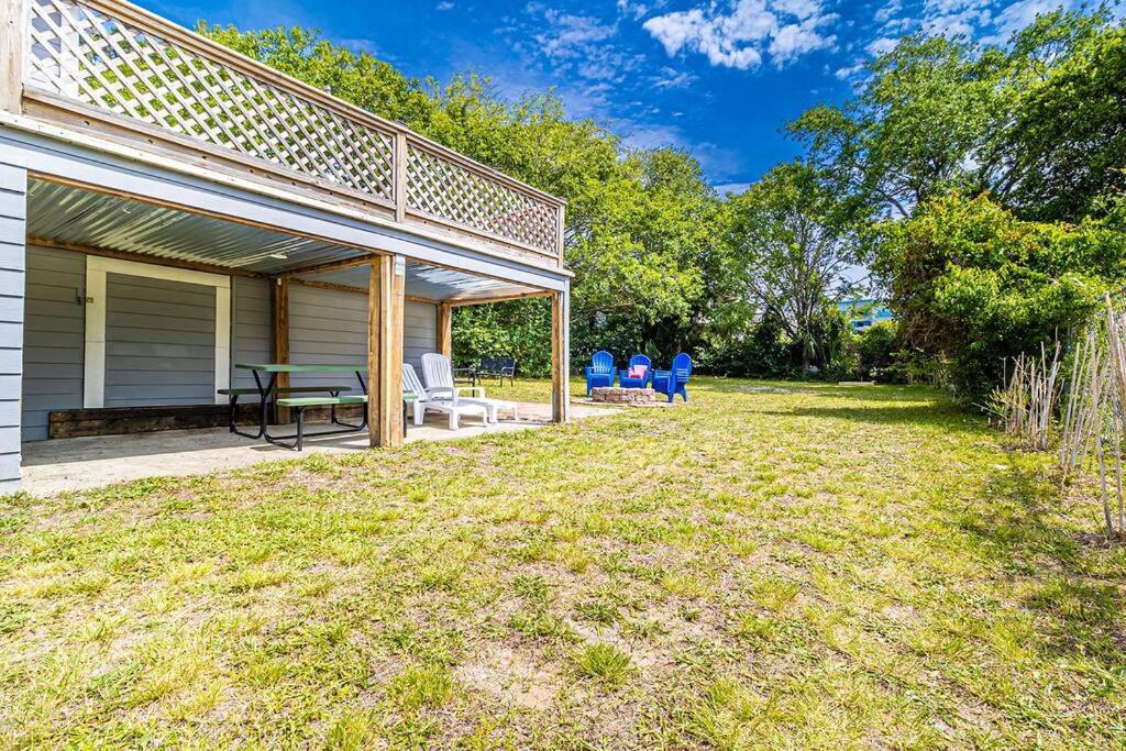 Gorgeous Centrally Located Ocean View 2 King, Huge Private Yard & Deck, Firepit, Bbq, & Game Tables Myrtle Beach Exterior foto