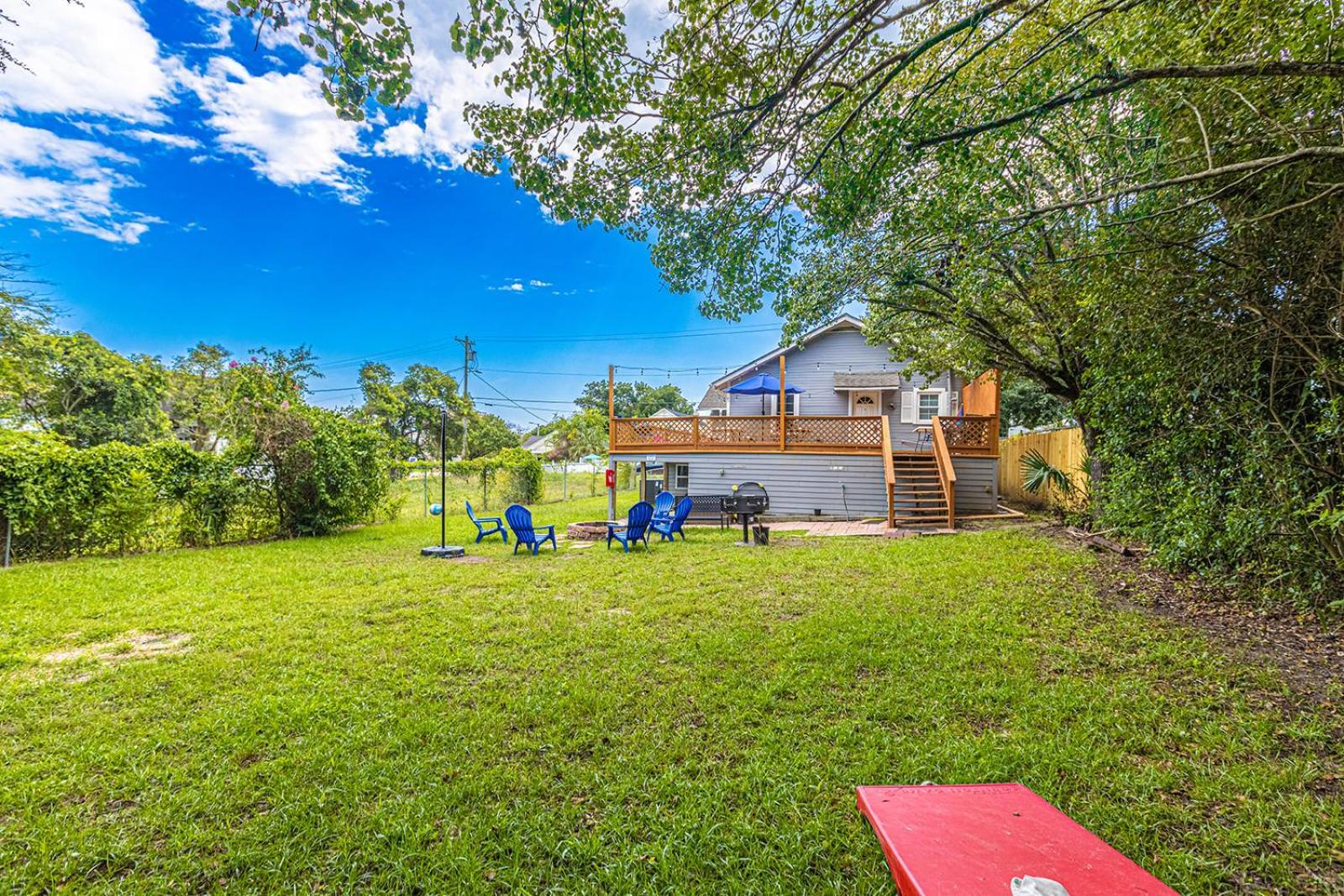 Gorgeous Centrally Located Ocean View 2 King, Huge Private Yard & Deck, Firepit, Bbq, & Game Tables Myrtle Beach Exterior foto