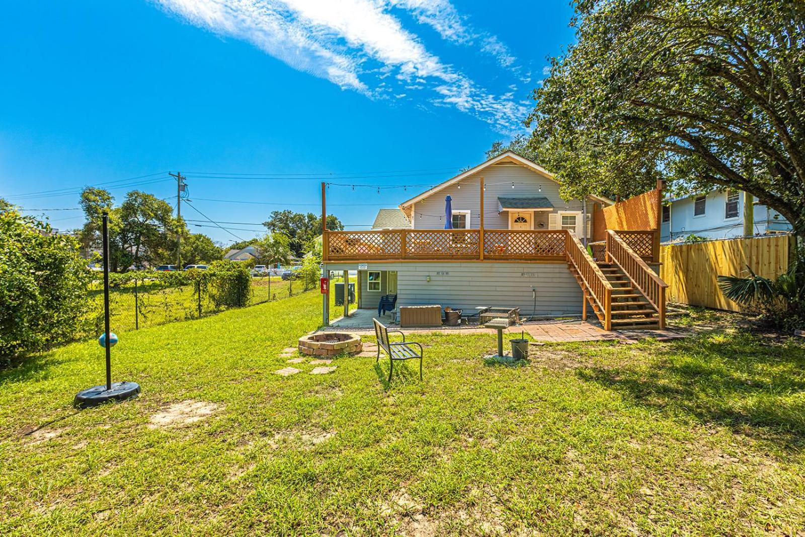 Gorgeous Centrally Located Ocean View 2 King, Huge Private Yard & Deck, Firepit, Bbq, & Game Tables Myrtle Beach Exterior foto